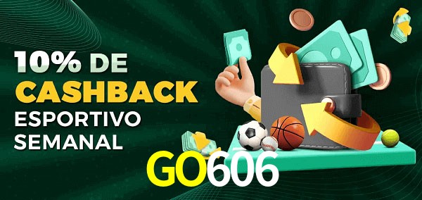 10% de bônus de cashback na GO606